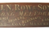 J.N Row and Sons trade board