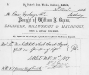 W.G. Green receipted invoice