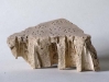 Corner of a malting floor tile