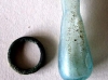 Ring and glass phial